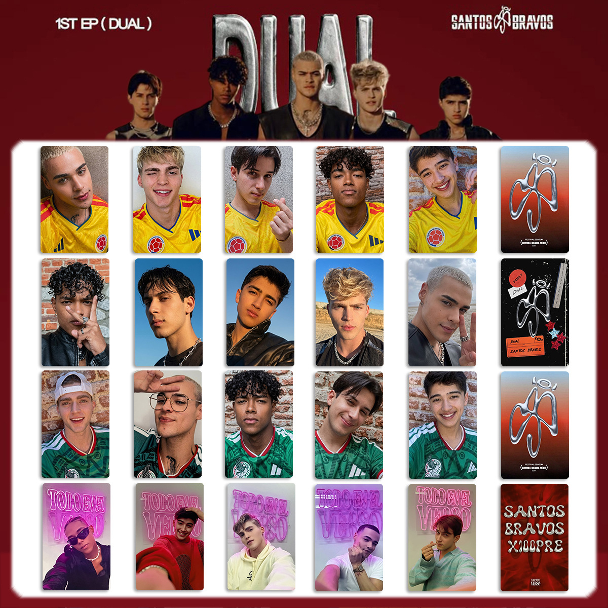 Photography Paper - KPOP new SANTOS BRAVOS combination peripheral