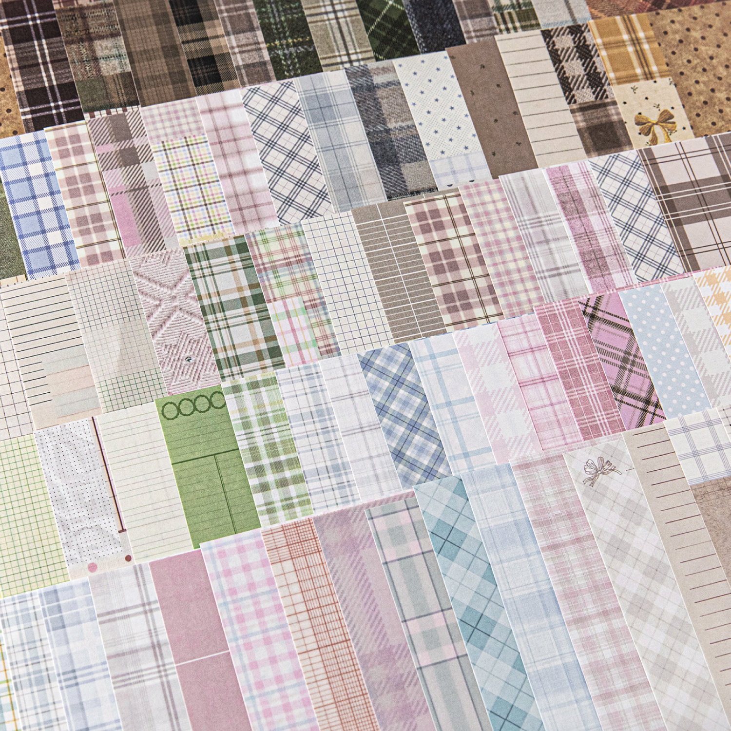 Photography Journal - 50pcs creative plaid Decor Scrapbook Vintage