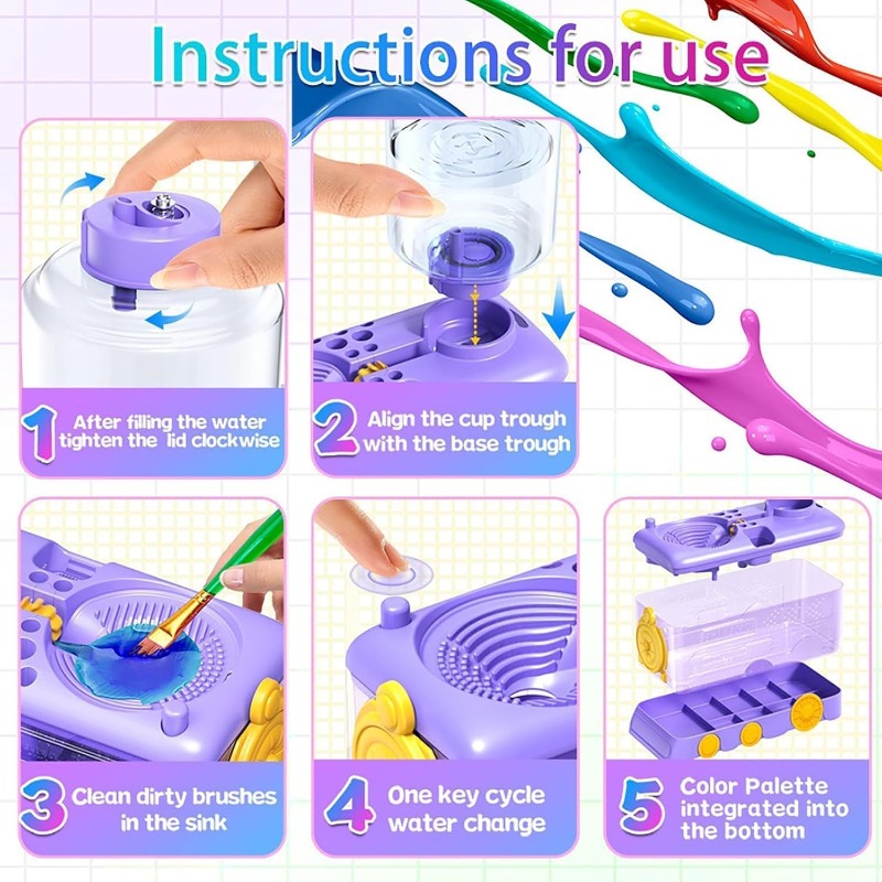 Automatic Water Changing Brush - Photography Technique 리뷰 및 가격