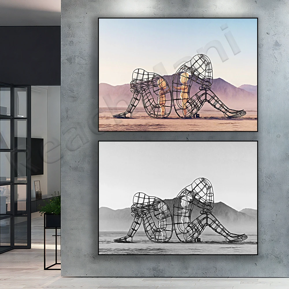 Burning Man sculpture photogra - Photography Poster 리뷰 및 가격