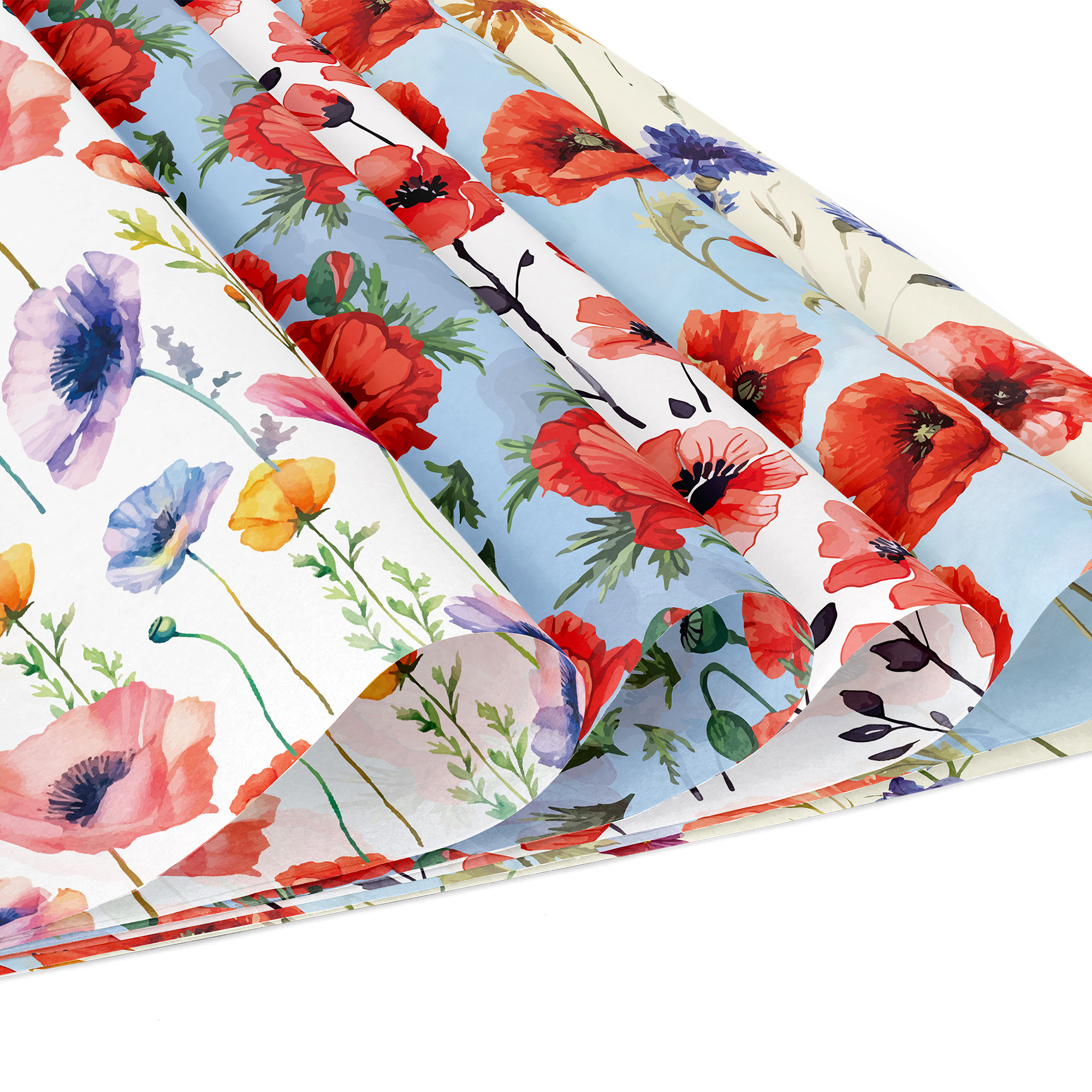 24pcs 30*30cm Poppy Red Flower - Photography Paper 리뷰 및 가격
