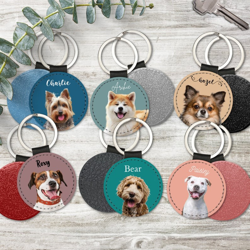Custom Pet Photo Keychain Pers - Photography Object 리뷰 및 가격