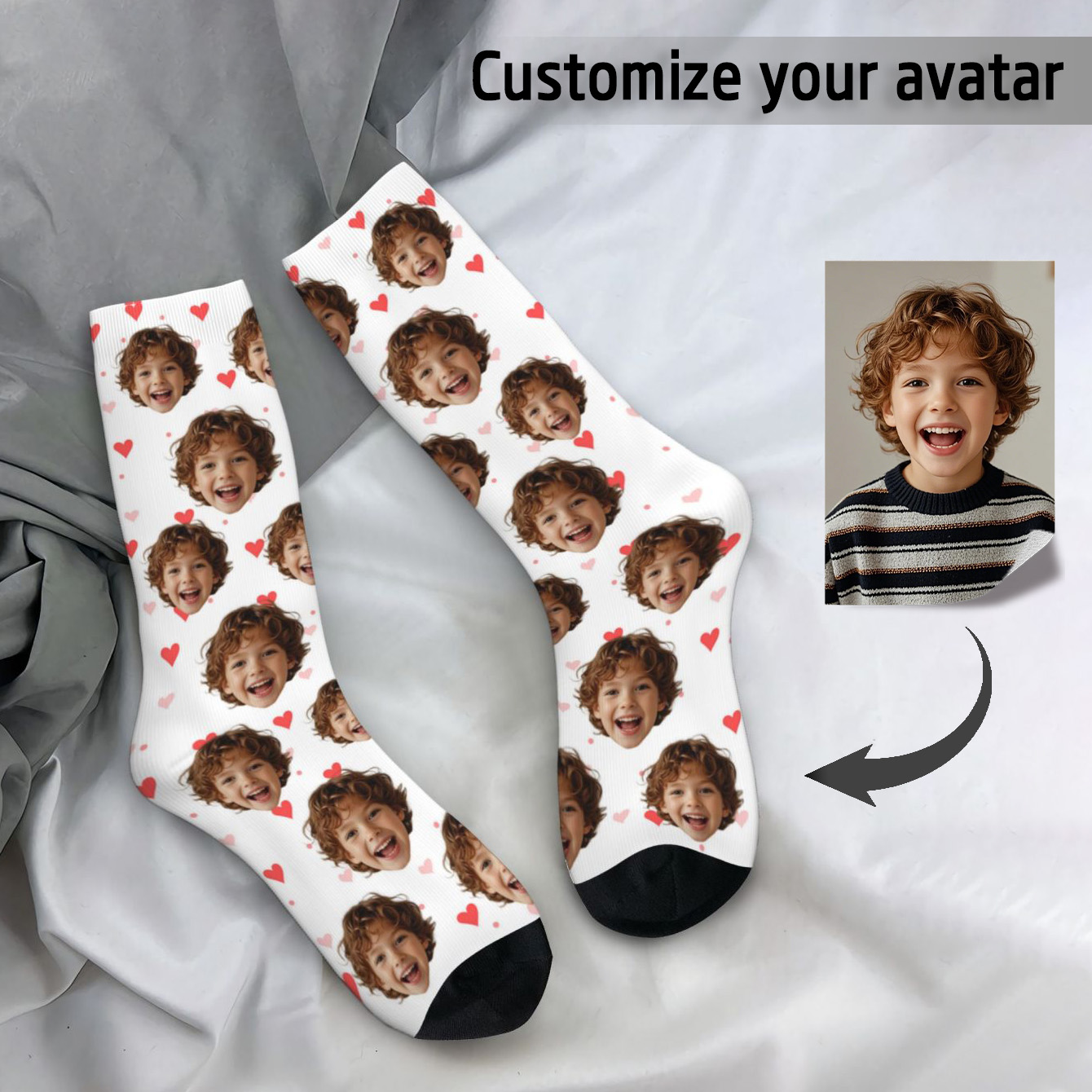Customized face-shaped socks   - Photography Object 리뷰 및 가격