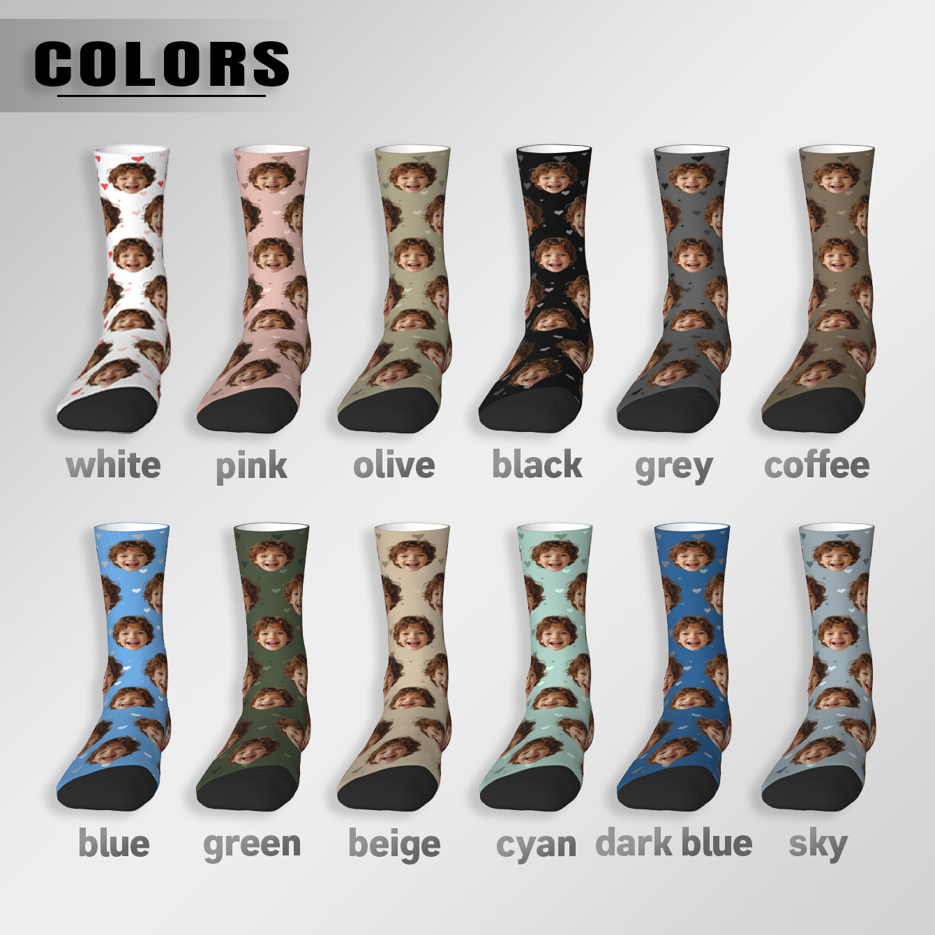 Customized face-shaped socks   - Photography Object 리뷰 및 가격