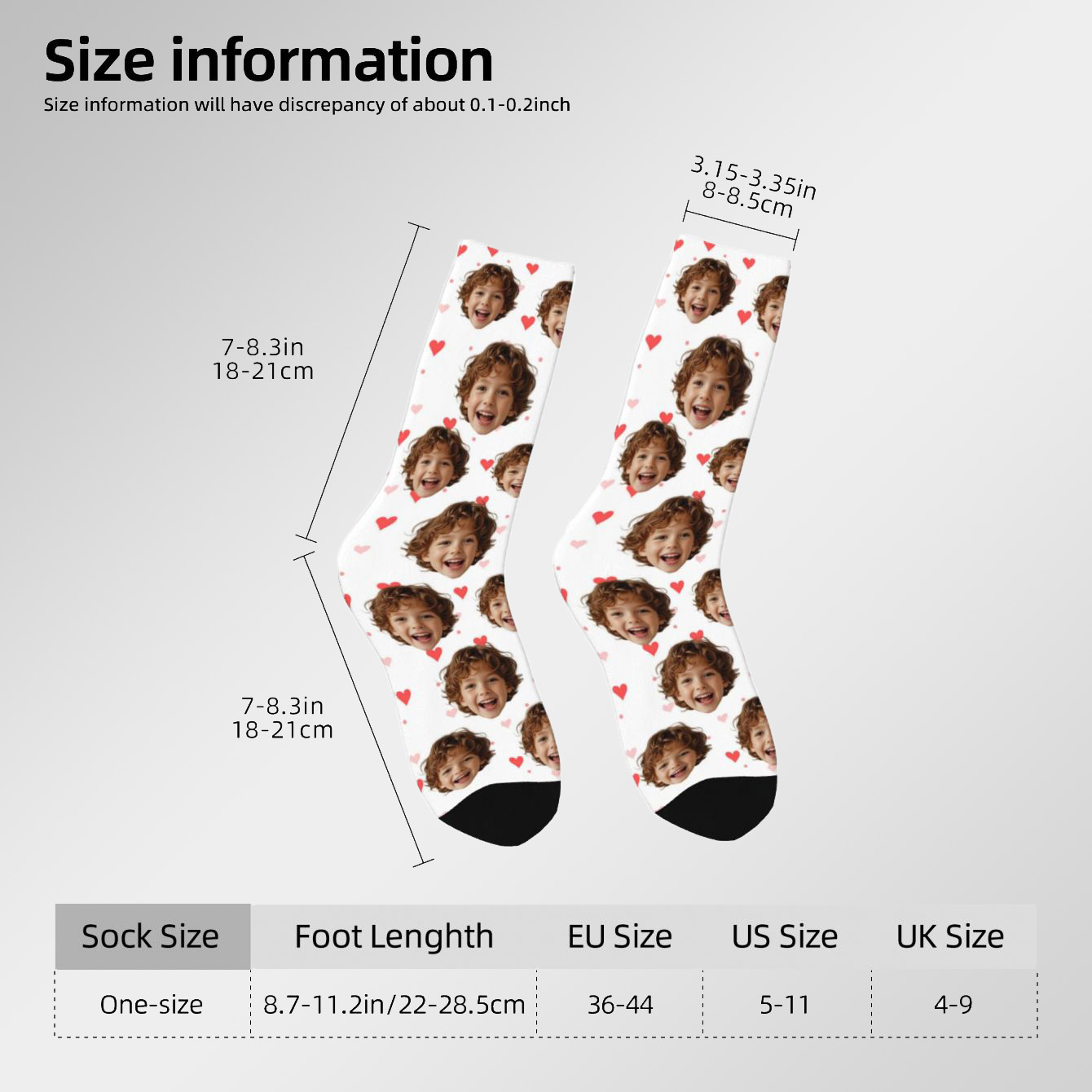 Customized face-shaped socks   - Photography Object 리뷰 및 가격