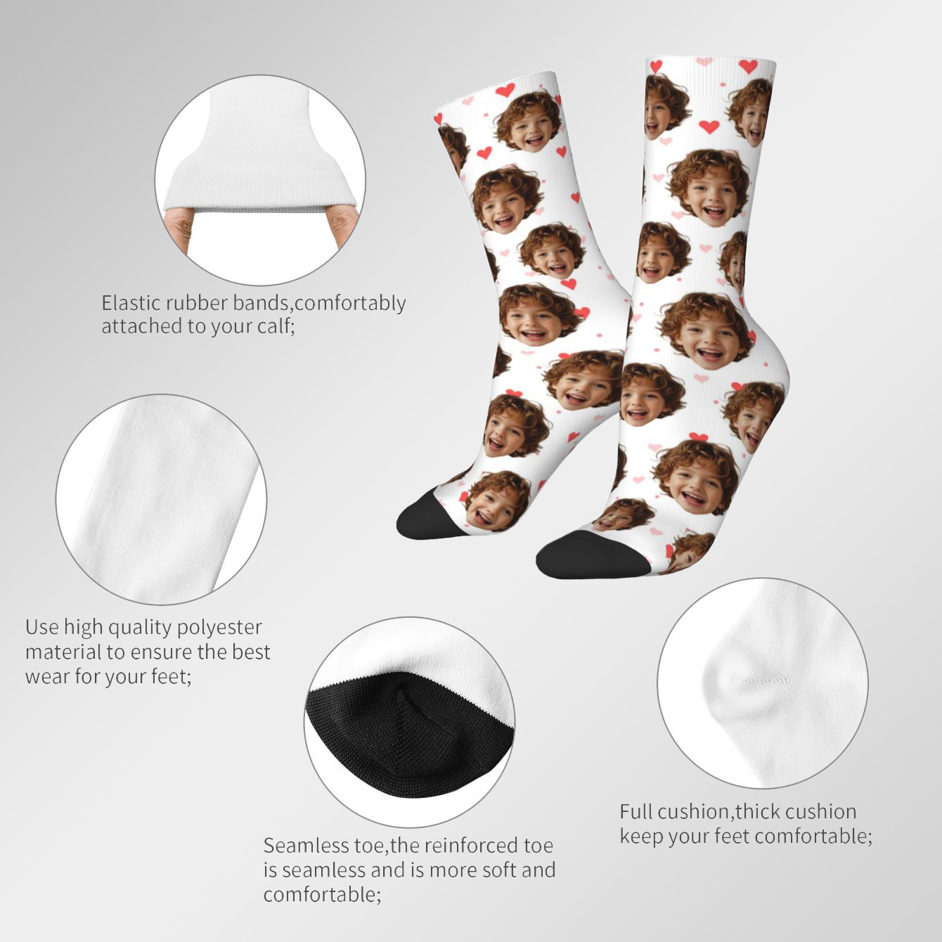 Customized face-shaped socks   - Photography Object 리뷰 및 가격