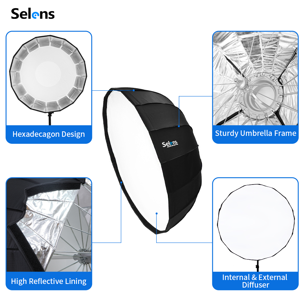 Selens 85cm Umbrella Radar Sof - Photography Umbrella Light 리뷰 및 가격