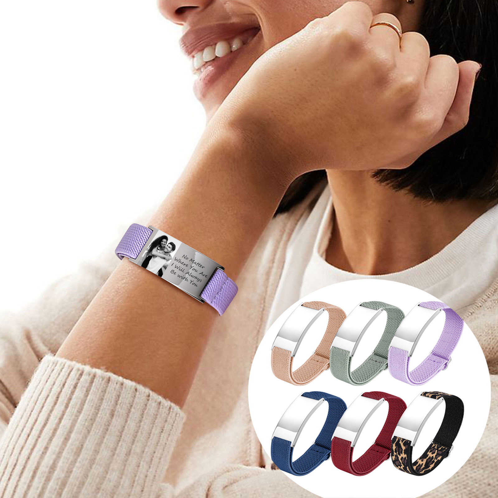 Custom Photo Elastic Bracelet  - Photography Of War 리뷰 및 가격