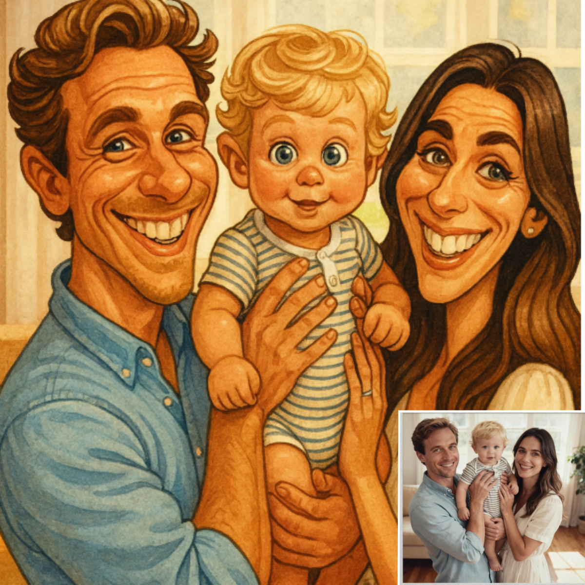 Custom Family Cartoon Poster F - Photography Poster 리뷰 및 가격