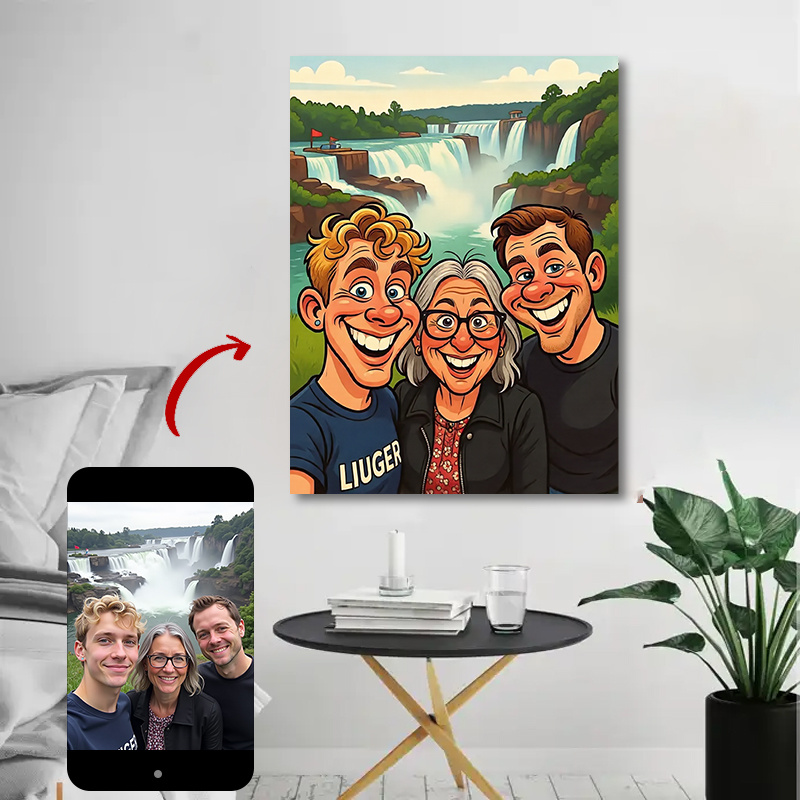 Custom Family Cartoon Poster F - Photography Poster 리뷰 및 가격