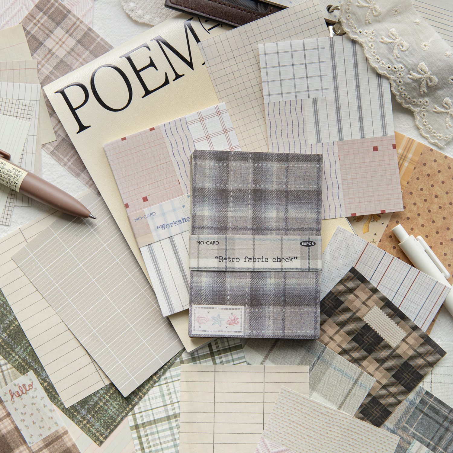 50pcs creative plaid Decor Scr - Photography Journal 리뷰 및 가격