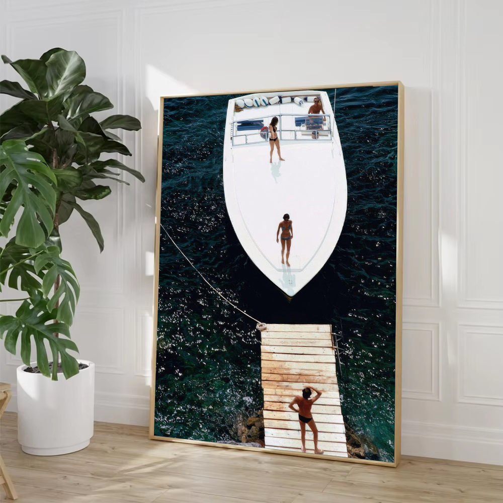 Slim Aarons Speedboat Landing  - Photography Poster 리뷰 및 가격