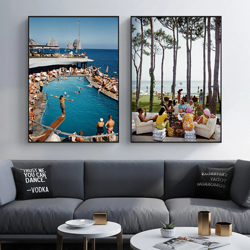 Slim Aarons Speedboat Landing  - Photography Poster 리뷰 및 가격
