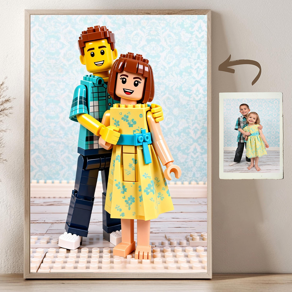 Custom Cartoon Building Block  - Photography Poster 리뷰 및 가격