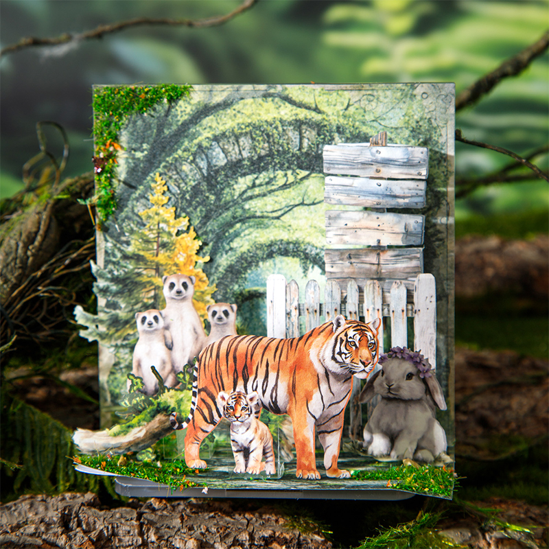 100pcs/box forest animals Deco - Photography Journal 리뷰 및 가격