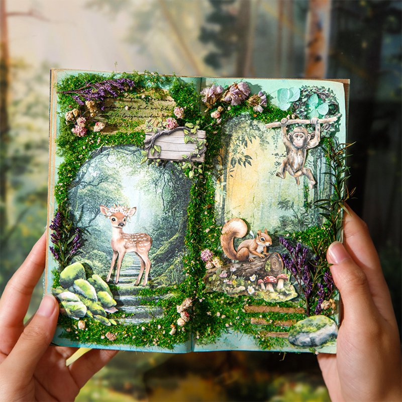 100pcs/box forest animals Deco - Photography Journal 리뷰 및 가격