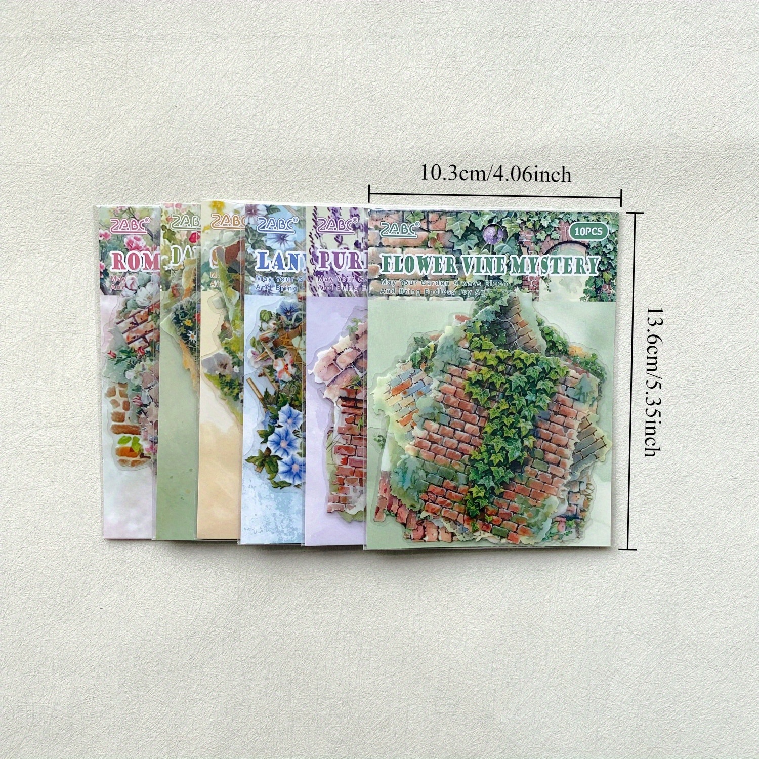 10pcs Plant Flowers Sticker PE - Photography Journal 리뷰 및 가격
