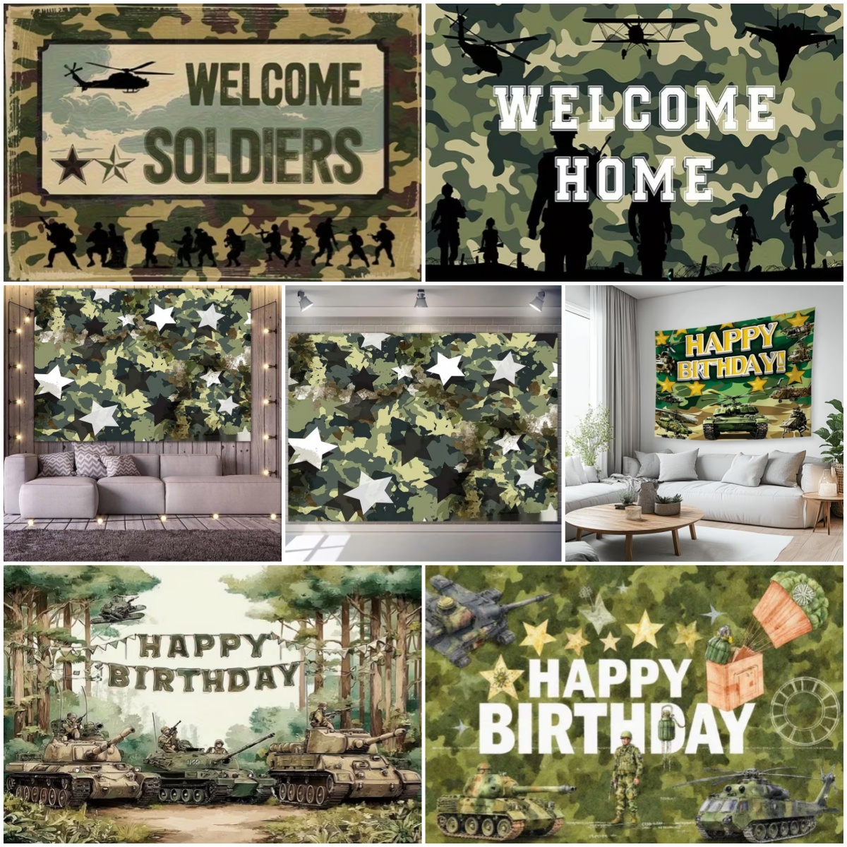 Military Army Theme Birthday P - Photography Of War 리뷰 및 가격