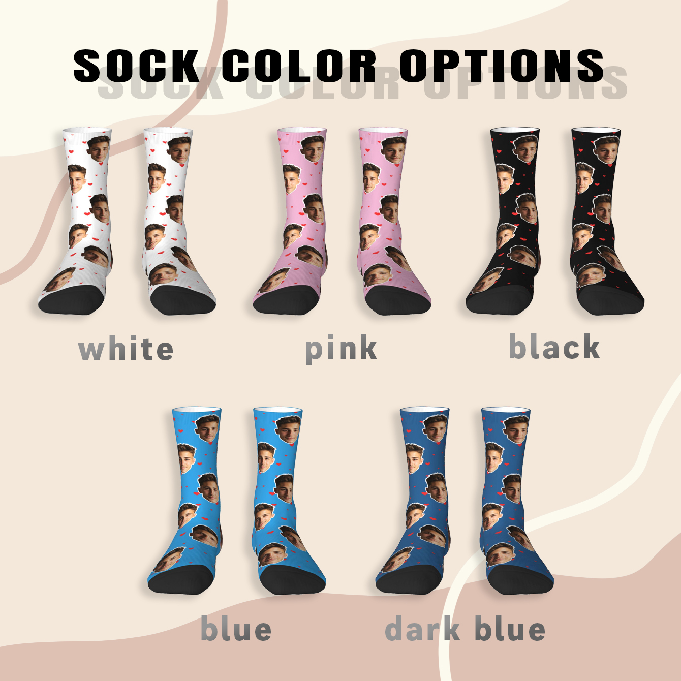 Customized face-shaped socks   - Photography Object 리뷰 및 가격