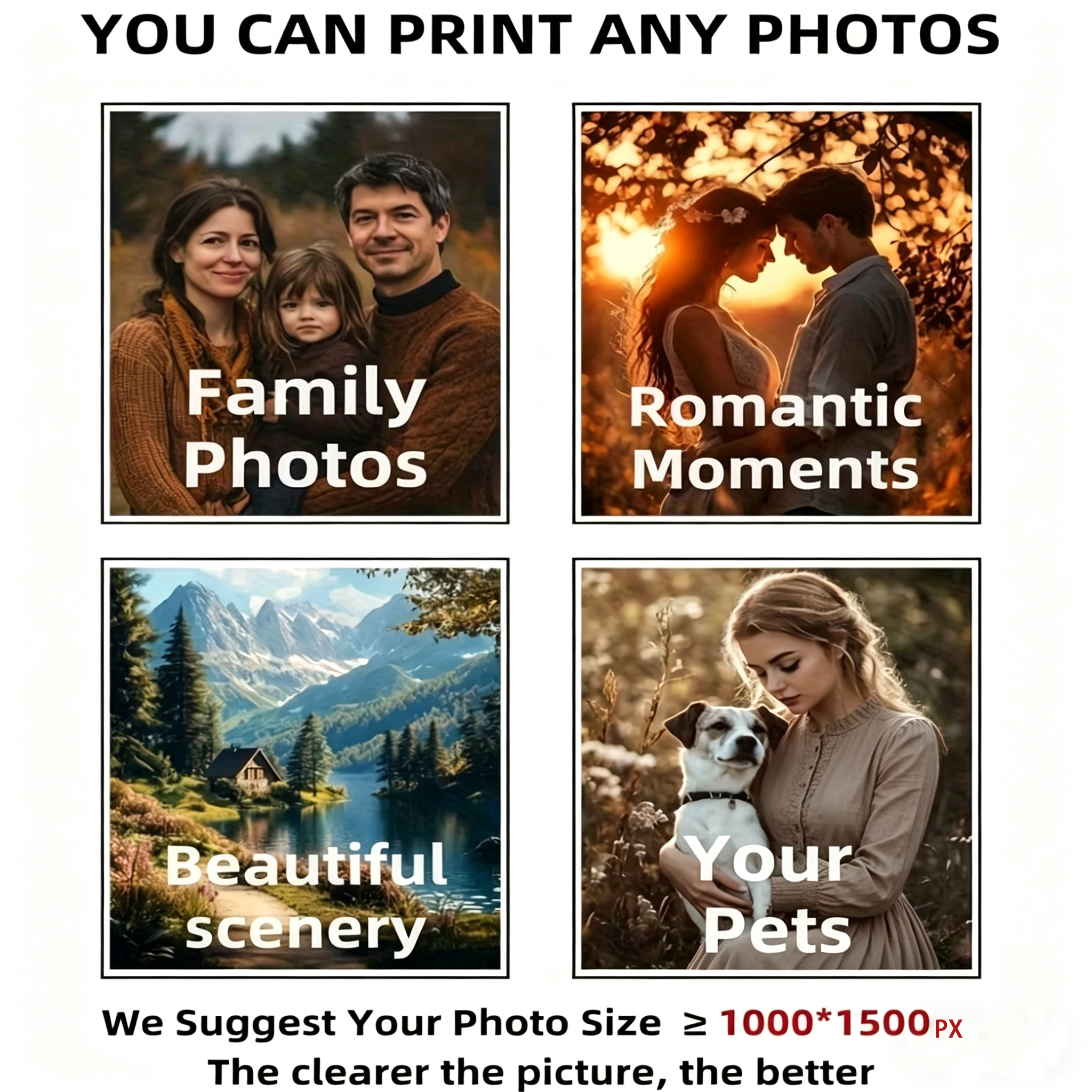 1pc Customized Portrait Landsc - Photography Poster 리뷰 및 가격