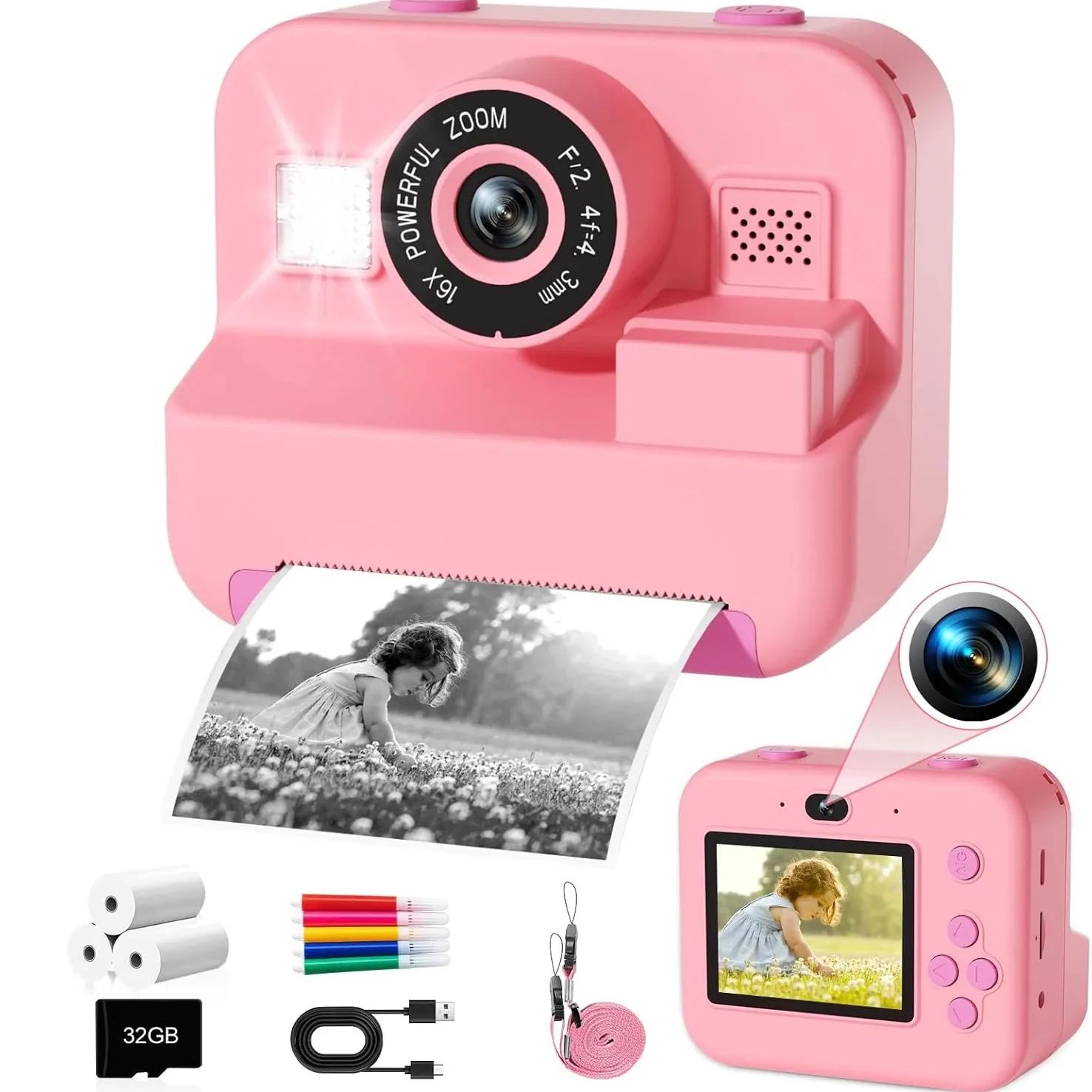 newInstant Print Camera With 3 - Photography Close Up 리뷰 및 가격