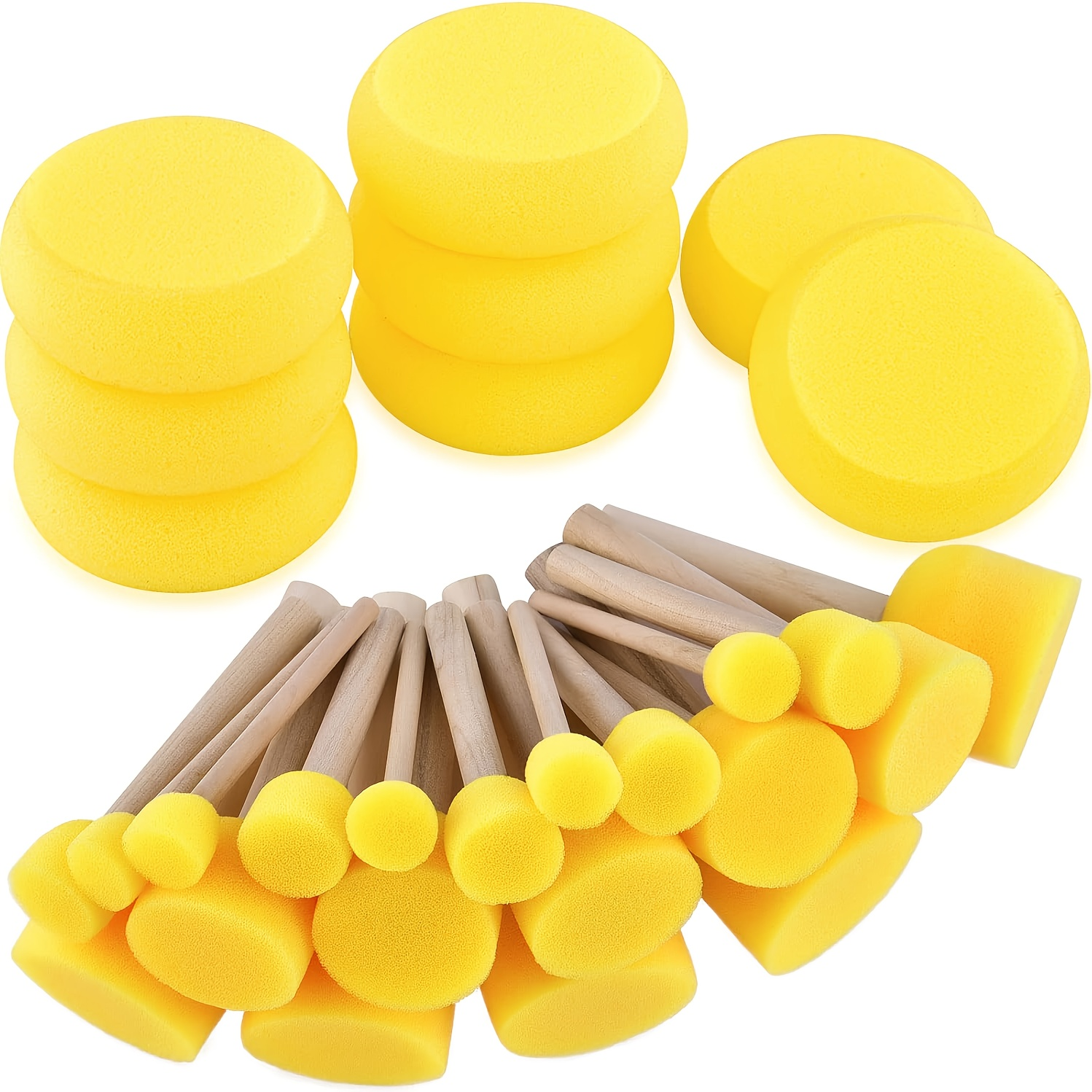 28 Pieces Round Sponge Brush,  - Photography Technique 리뷰 및 가격