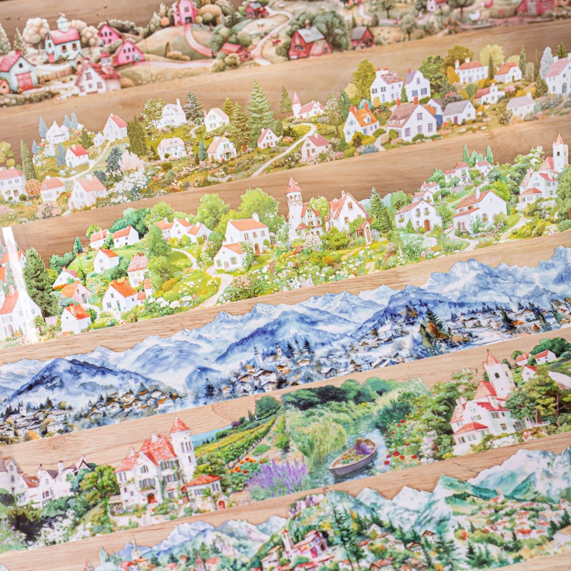 6 Rolls 6Cm×200Cm Village Them - Photography Journal 리뷰 및 가격